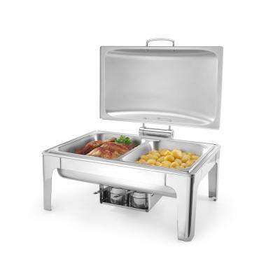 Chafing GN 1/1 saténový vzhled, HENDI, Profi Line, 9L, 570x430x(H)290mm | 470251